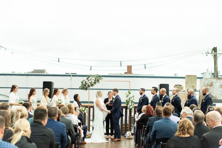Outdoor Ceremony | Bottom Lounge Weddings | Kaitlyn & Eric | Photographer: Zachera Wollenberg