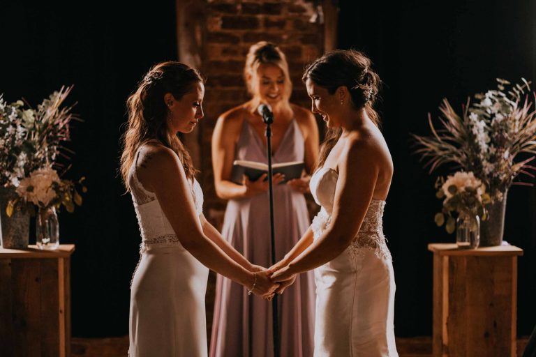 Ceremony | Bottom Lounge Weddings | Felicia & Eileen | Photographer: Maddie Blecha